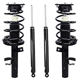 Detroit Axle - Front Complete Front Strut & Coil Spring Assembly Pair & Rear Shocks for 2012 2013 Ford Focus 2.0L - 2013 w/Automatic Transmission