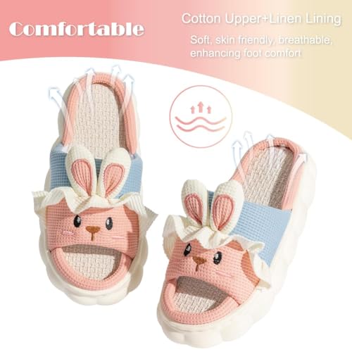 Outdoor Slippers for Women Fluffy House Slippers Open Toe Soft Thick Memory Foam Slippers Non-slip Comfy Fuzzy Indoor Shoes3