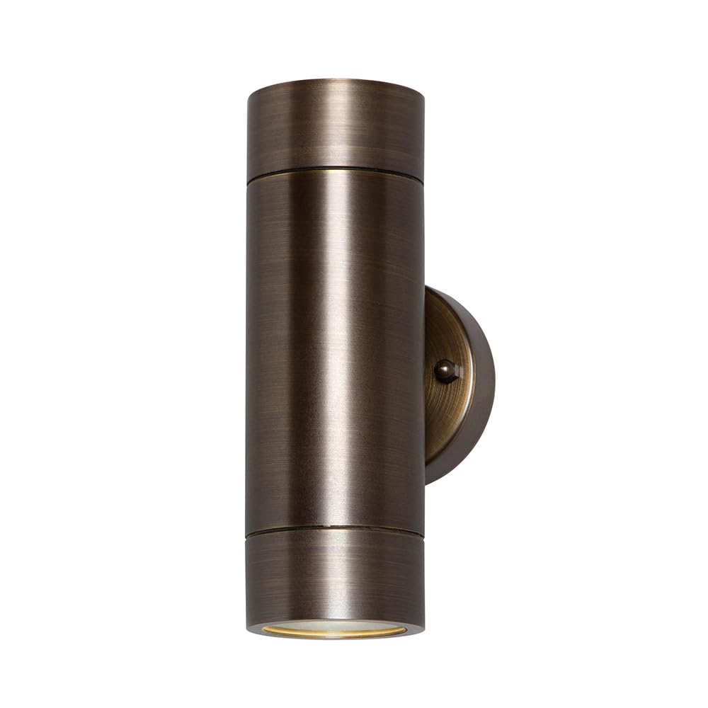 LITECRAFT Talon Wall Light Outdoor Up & Down IP54 Rated Fitting - Antique Bronze