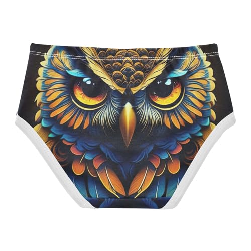 Cotton Toddler Underwear Floral Boho Owl Girl Panties Cute Florals Briefs Kids Undies 2t2