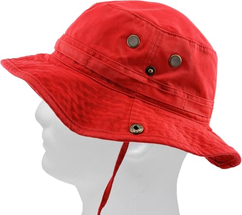Image of KBETHOS Unisex Washed Cotton Bucket Hat Summer Outdoor Cap