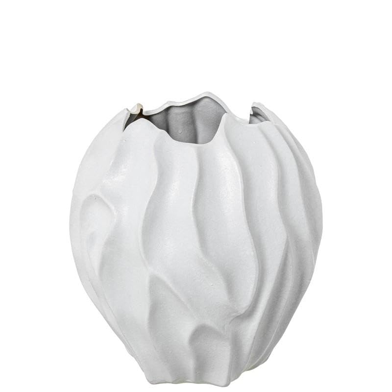 Vase en céramique blanc DRW objet d'art et de haute qualité
