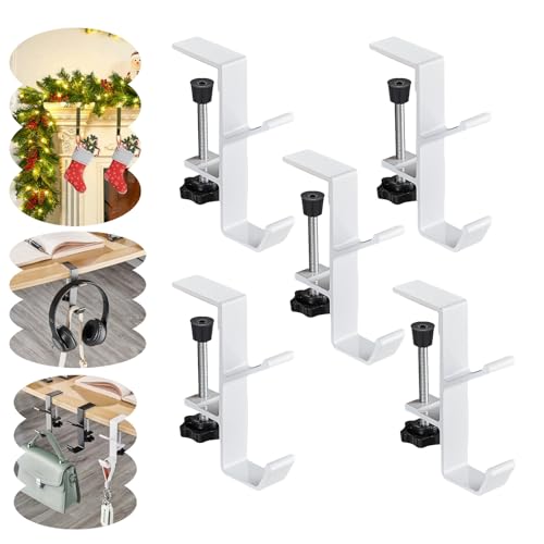 ST SoleMe.Tc Fireplace Garland and Stocking Holder, 2 in 1