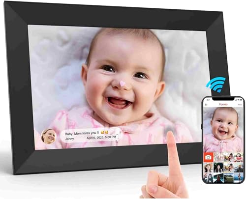 TEKXDD Cadre Photo Numérique 10.1 Pouces WiFi, 1280x800 HD IPS | Cadre Numérique Photo Tactile...