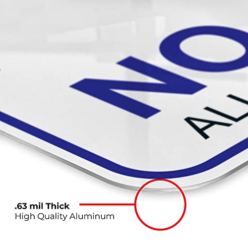 Cartel para piscina No Glass Allowed 12x18 pulgadas miniatura 6