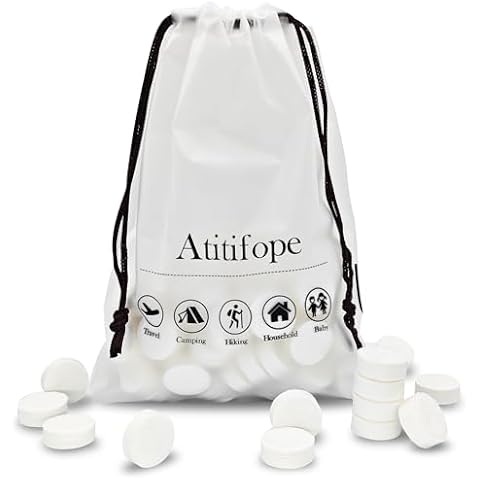 Atitifope Compressed Towels Facial Cleansing Cloths Travel Camping Washcloths (7.9in*7.9in,100pieces) Cover