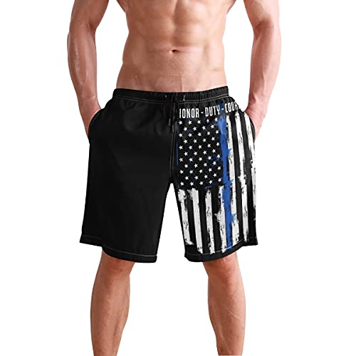 Men's Beach Shorts Quick-Dry Swim Trunks with Mesh Lining Swimsuits Board Shorts2