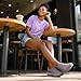 NORTIV 8 Women's Slip on Walking Shoes Hands Free Non-Slip Lightweight Gym Workout Casual Comfort Breathable Running Tennis SwiftSleek Fashion Sneakers,Size 7.5,Purple,NWUMWA2401