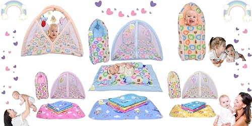 Image of Kwitchy Flat Bed Baby Bedding Set for New Born Essential Combo (0-6 Months) (4PCS Set)