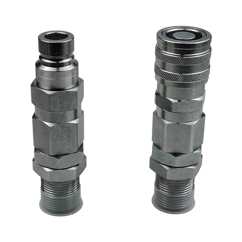 Image of Hydraulic Quick-Connect Coupler Compatible with John Deere 332 326D 280 332D 325 333D 270 328 328D 260 Replacement for AT312877 KV13884