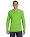 Hanes Men's ComfortSoft Long Sleeve T-Shirt, Lime, 2XL