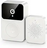 Campainha Inteligente Wi-Fi HD, Vídeo Porteiro Sem Fio com Câmera, Visualização pelo Celular, Bateria Recarregável, Smart Home