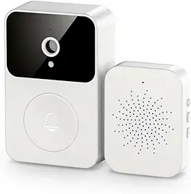 Campainha Inteligente Wi-Fi HD, Vídeo Porteiro Sem Fio com Câmera, Visualização pelo Celular, Bateria Recarregável, Smart Home