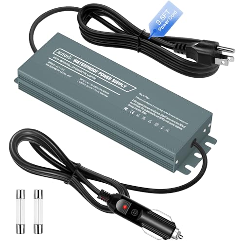 Waterproof 12V Power Supply Adapter for GMG Green Mountain Grill Jim Bowie Daniel Boone Davy Crockett Prime/Prime Plus Grill P-1001 P-1266 13FT Power Cord Replacement Part for Ledge Peak Trek