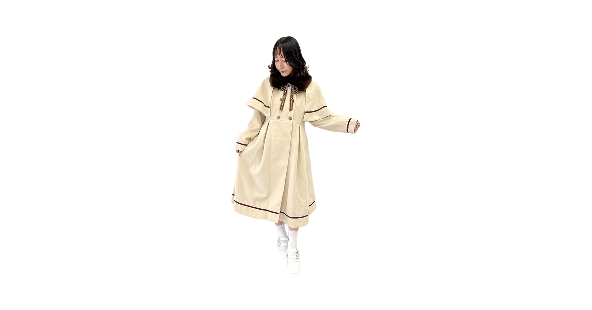 フォクシー✨ファー襟　ロングジレ 42size ほぼ未使用極美品⭐️⭐️⭐️ Amazon | (アクシーズファムポエティック) axes femme POETIQUE