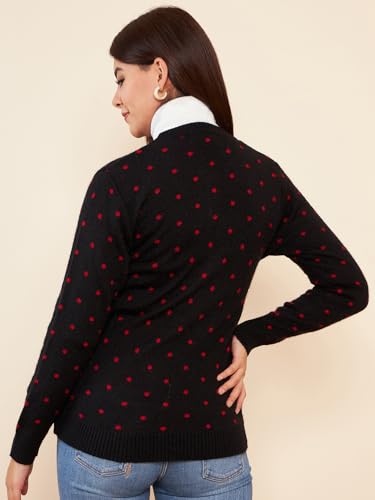 Image of Pivl Womens Winter Season Round Neck Full Sleeves Sweater /Cardigan