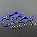 Blue For MAZDA ROADSTAR MIATA 1989-93 MX-5 NA6CE B6ZE 1.6L Silicone Coolant Hose