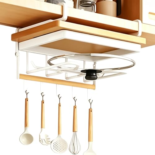 Almacenamiento bajo armario de metal para utensilios de cocina 2
