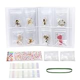 【Materiales de alta calidad】 Hecho de plástico PVC, la cubierta es fuerte y más firme. Bolsa plástica con cierre hermético, totalmente transparente, mano de obra exquisita, más clara, las joyas se pueden ver claramente cuando se empaquetan en una bolsa con cierre hermético