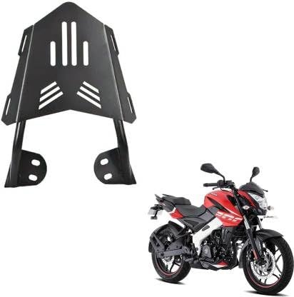 Heavy Back Rack with Carrier Backrest Compatible for Bajaj Pulsar Ns 200, Black Bike Crash Guard (Bajaj)