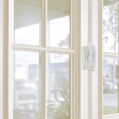 Uenhoy 2 Pack Cam Action Window Sash Locks for Double Hung Windows, White Sash Window Locks for Vertical & Horizontal Sliding Windows - Image 7