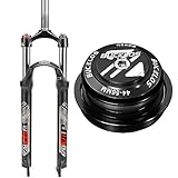 BUCKLOS 29inch MTB QR Crown Suspesion Fork & 44-56mm Black Headset