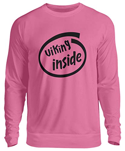 Pull Viking rose taille L, le sweat unisexe idéal pour vos soirées cocooning et détendues