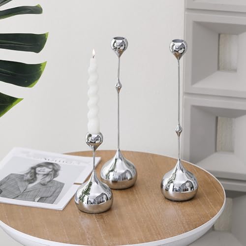 Chandelier romantique argenté pour illuminer vos dîners - 5