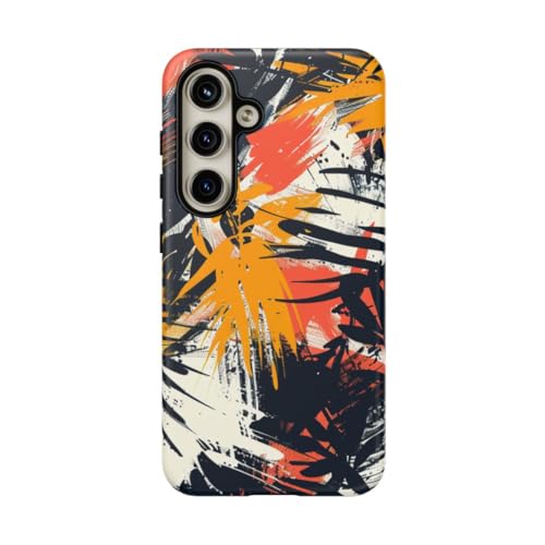 Coque Samsung S24 orange mate pour éviter les traces de doigts et protéger des rayures