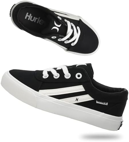 Hurley Boardy Kids Lace Up Canvas Sneakers – Low