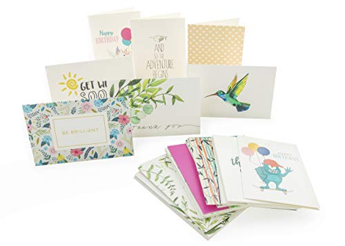 Cavepop All Occasion Greeting Cards Assortment, Any Occasion Thank You, Birthday and Sympathy Cards with Envelopes - 4 x 6 Inches - 36 Pack (36 Designs)