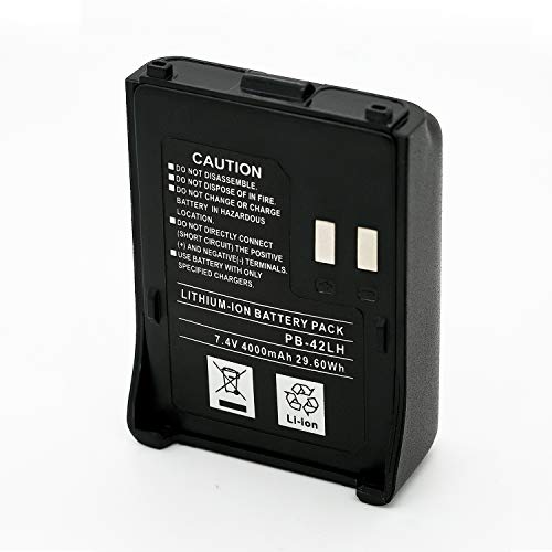 ExpertPower 7.4v 4000mAh Li-ion High Capacity Two-Way Radio Battery for Kenwood PB-42 PB-42L PB-42Li PB-42XL TH-F6 TH-F6A TH-F7 TH-F7E