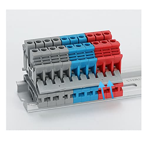 E-Outstanding 5Pcs 6 Sides Rail Terminal Block Press-Fit Jumper Uk5N External Bridge Copper Jumpers, Eb10-6 Din #TOP2