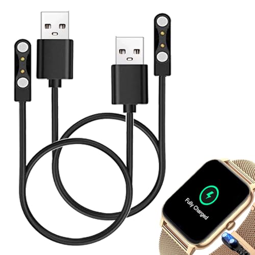 smaate smart watch Cables Compatible with Boquaw P90 1.85” Smartwatch, 2 PCs