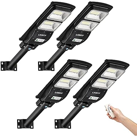 LANGY 4 Pack 60W Solar Street Light Cover