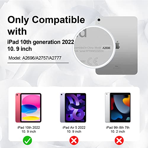 Supfives Case For Ipad 10Th Generation 2022: Upgraded Military Grade Shockproof Soft Tpu Protective Cover With Kickstand-Handle-Shoulder Strap For Ipad 10Th Gen 10.9 Inch -Black #TOP6