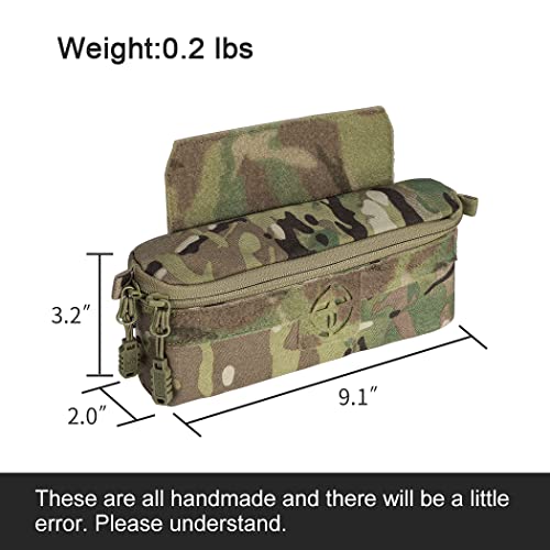 Pochette utilitaire nylon 500D multi-camo haute résistance