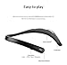 Wearable Speaker - Lightweight Neckband Speaker with Bluetooth, Listen to Music, Watch TV with Theater Quality 3D Sound, Hands-Free Phone Calls by My Theater (Black)
