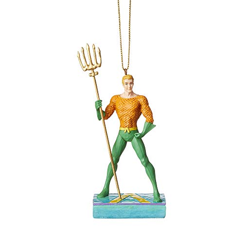 DC Comics, Figura para colgar de Aquaman por Jim Shore, para coleccionar, Enesco