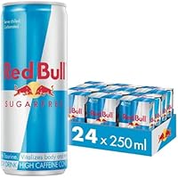 Red Bull Bebida Energética Sugarfree, Guarana, Sin Azúcar, 24 x