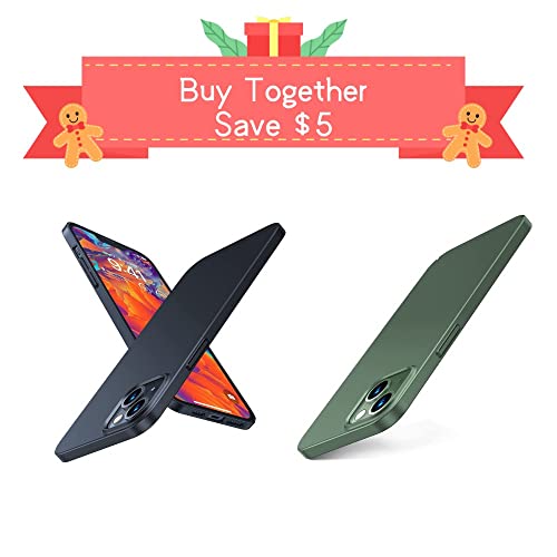 TORRAS Slim Fit for iPhone 14 Case/iPhone 13 Case, Ultra-Thin Sturdy Protective Cover with Anti-Scratch & No Fingerprint Hard Plastic Super Slim Phone Case for iPhone 14/13 (6.1")