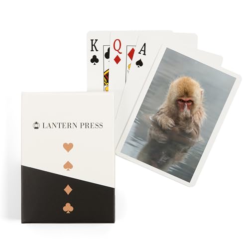 Baraja de 52 cartas tamaño póker con mono macaco