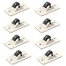 Plastica Ruote, 8 Pezzi Ruote Piroettanti, Portaoggetti Rotelle, Beige, per Contenitore Fai Da Te Scatola Di Stoffa Per Auto Giocattolo(1.9 * 0.9 * 0.7inch)