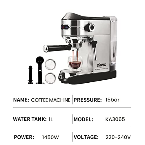 Generic Montalatte Semiautomatico Piccolo per L'home Office, Montalatte per caffè a Vapore, Schiumatore Caldo e Freddo… - immagine 3