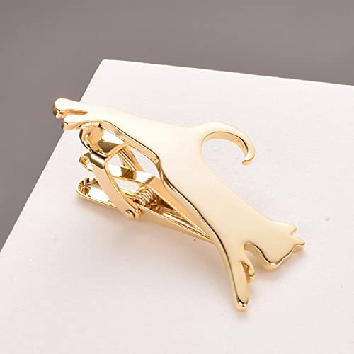Image of Unique Insect Tie Clip for Men Bee Fish Butterfly Turtle Ladybug Novelty Tie Bar Silver Gold Animal Party Anniversary Jewelry Gift