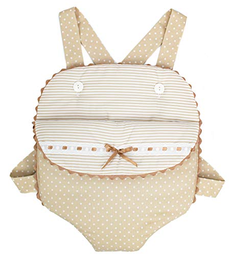 Borda y más Puppentrage oder Puppentragesitz. Verfügbar ins mehrere Modellen und Maßnahmen. (Verona Kamel, Klein)