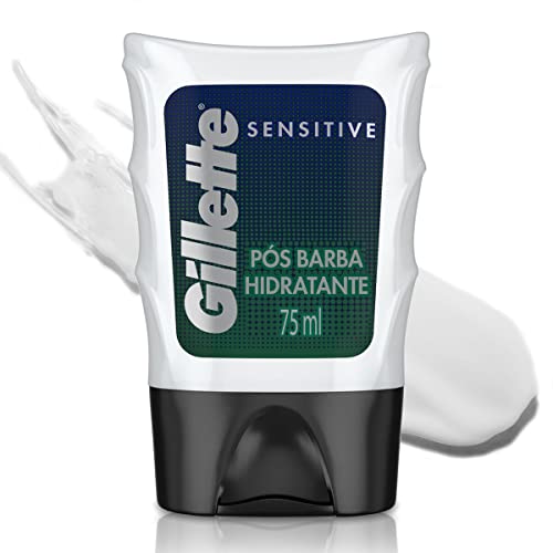 Gillette Sensitive Loção Pós Barba Hidratante para homens com Pele Sensível 75mL