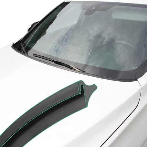 Rubber Edge Trim for Honda CRV Hybrid 2023-2026, Cowl Hood Rubber Seal Strip Pre-Applied Self Adhesive Tape Highway Wind Deflector Flexible 1pc