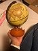 TTKTK Mini Vintage World Globe for Adults & Kids with Wooden Stand,Antique Decorative Desktop Globe for Home Décor and Office Desktop,Educational Gift Globe for kids learning 8-12 kids 4-8