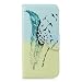 Produktbild Samsung Galaxy A50 Hülle für Samsung A50 Handyhülle Leder Flip Case Tasche Bookstyle Brieftasche Schutzhülle Handytasche Magnetisch Kartenfach Ständer Etui Federvögel